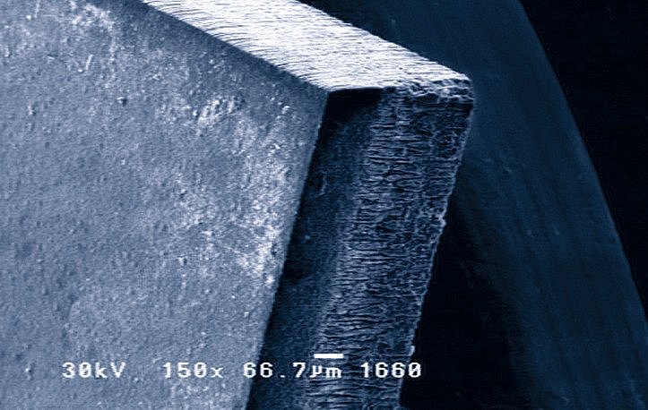 Ceramic substrate processed with the ProtoLaser U4 Ceramic substrate processed with the ProtoLaser U4