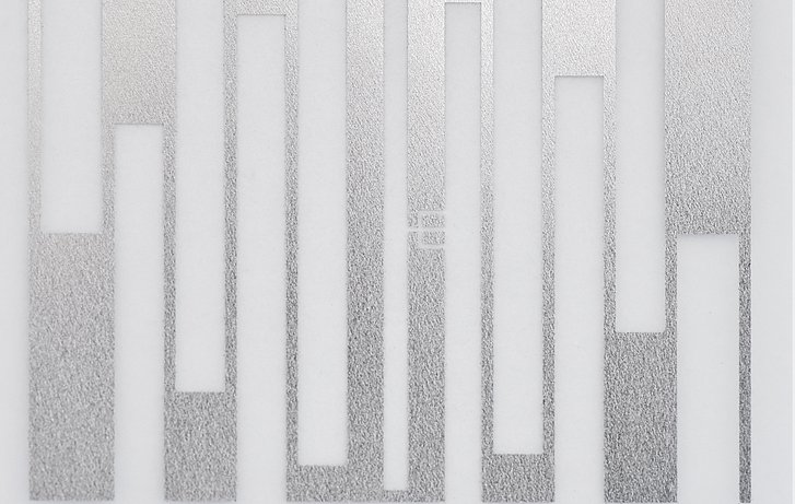 AL on PET II Foil structured with LPKF ProtoLaser S AL on PET II Foil structured with LPKF ProtoLaser S