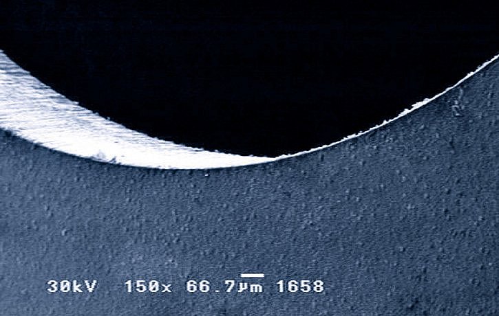 Ceramic substrate processed with the ProtoLaser U4 Ceramic substrate processed with the ProtoLaser U4