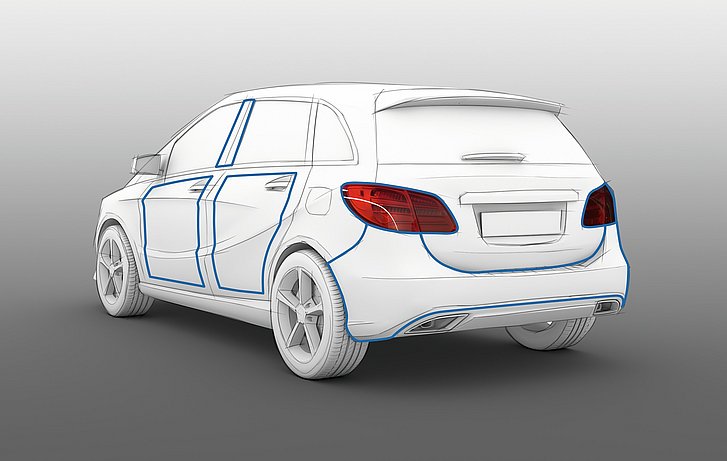 [Translate to USA:] Plastic components on the car