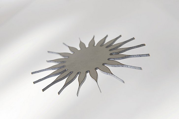 Precision cutting part made of stainless steel - almost any contours are easy to produce